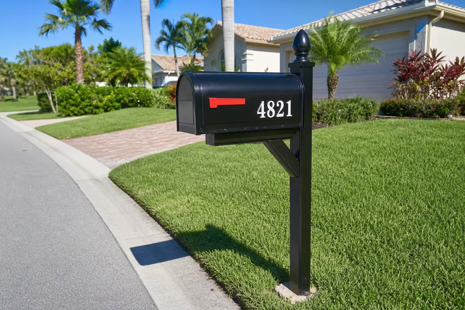 Restored mailbox after makeover